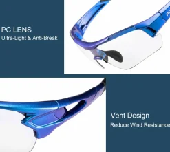 Adaptive Cycling Goggles with Complete UV Protection