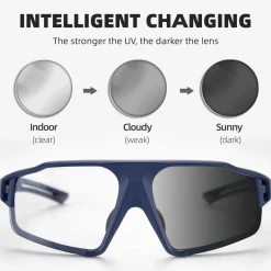 Adaptive Photochromic Cycling Sunglasses (UV400 Lens)