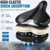 Adjustable Air Cushion Bike Saddle Wide Comfort Shock Absorbing Seat