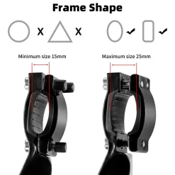 Adjustable Alloy Rear Mount Kickstand for 22