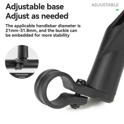 Adjustable Handlebar Bike Rearview Mirror Mirror with Anti-Glare Glass