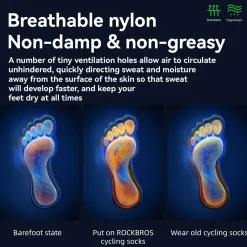 Aerodynamic Cycling Socks with Wear-resistant Hee Wicking Athletic Crew