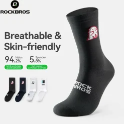 Aerodynamic Cycling Socks with Wear-resistant Hee Wicking Athletic Crew