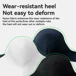 Aerodynamic Cycling Socks with Wear-resistant Hee Wicking Athletic Crew