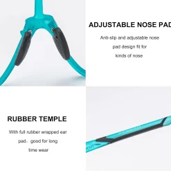 Aerodynamic Windproof Photochromic Cycling Sunglasses