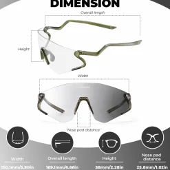 Agile Snake Photochromic Sports Sunglasses