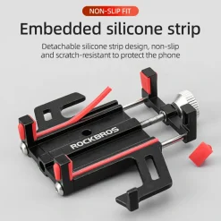 Aluminum Alloy Phone Mount Fits 2.2–3.7 in Wide