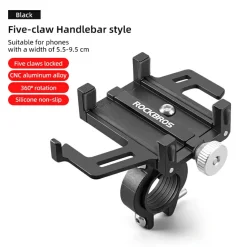 Aluminum Alloy Phone Mount Fits 2.2–3.7 in Wide