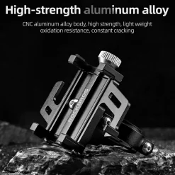 Aluminum Alloy Phone Mount Fits 2.2–3.7 in Wide