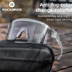 Anti-Fog Photochromic Mountain Bike Glasses
