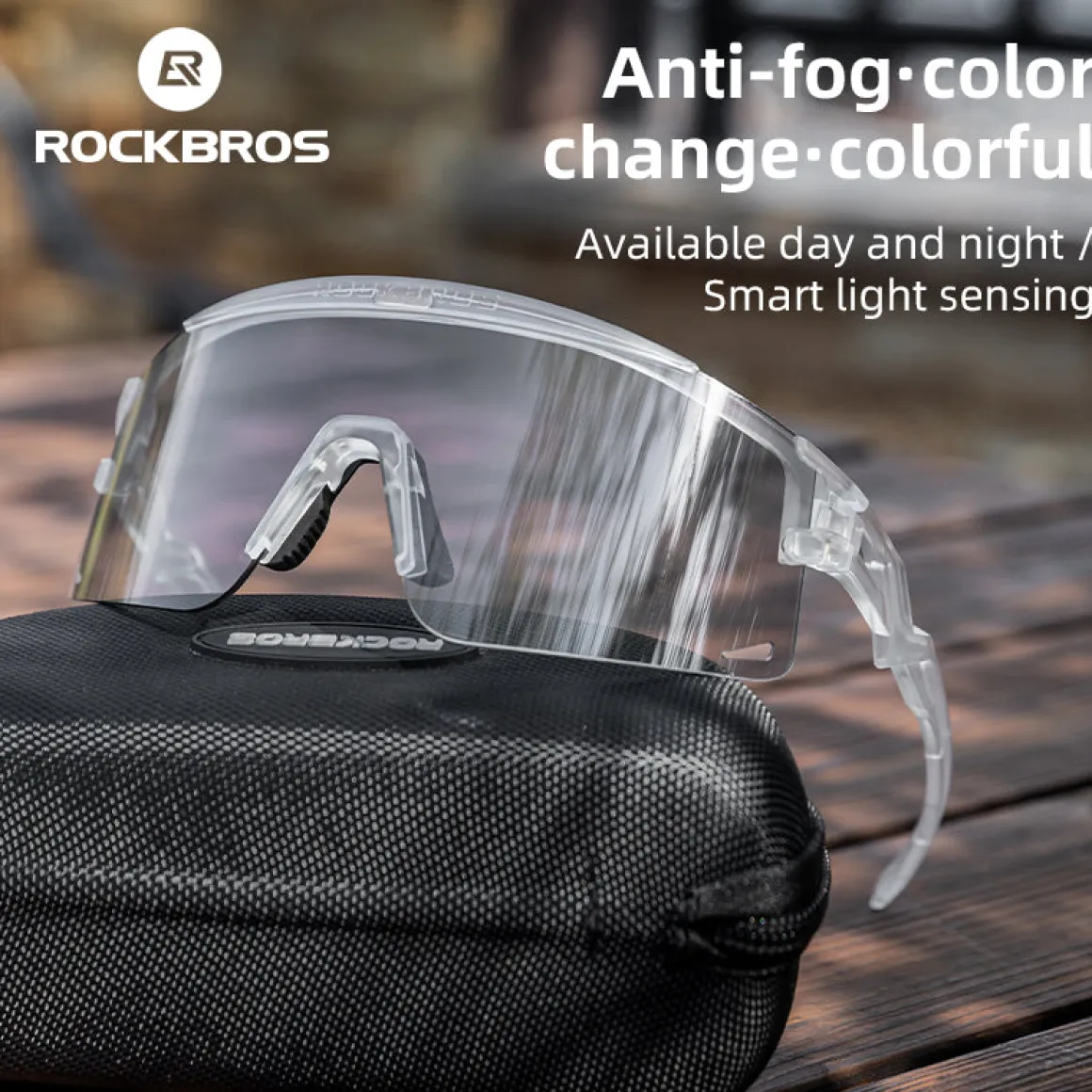 Anti-Fog Photochromic Mountain Bike Glasses
