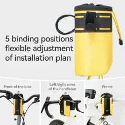 AS-162 100% Waterproof Water Bottle Handlebar Bag 1L