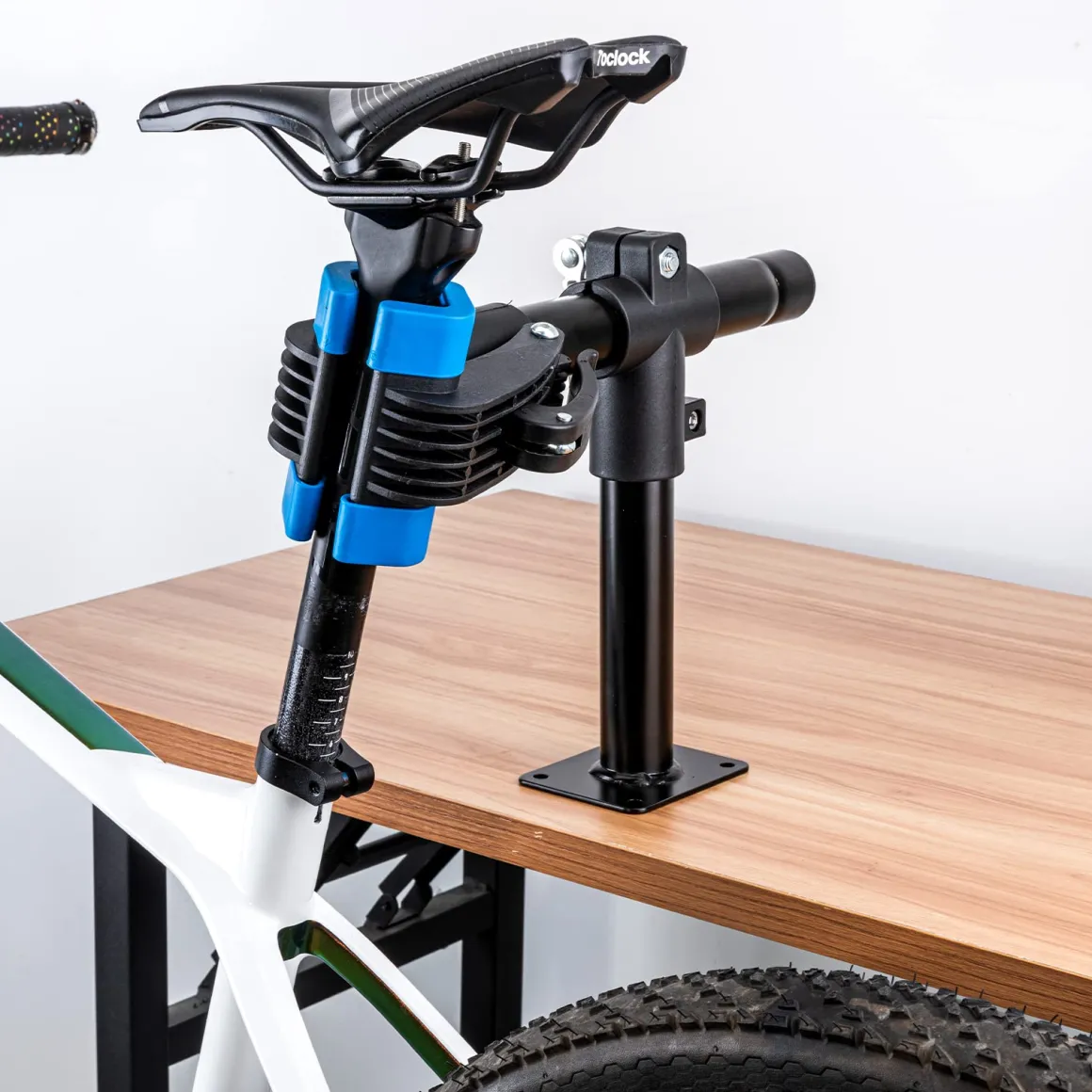 Bench Mount Bike Repair Stand with Secure Clamp