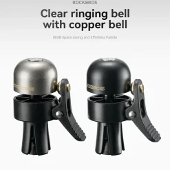 Bicycle Handlebar End Plug Bell 80dB Copper Alloy