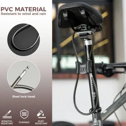 Bicycle Lock with 5.5 mm Steel Cable