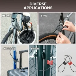 Bicycle Lock with 5.5 mm Steel Cable