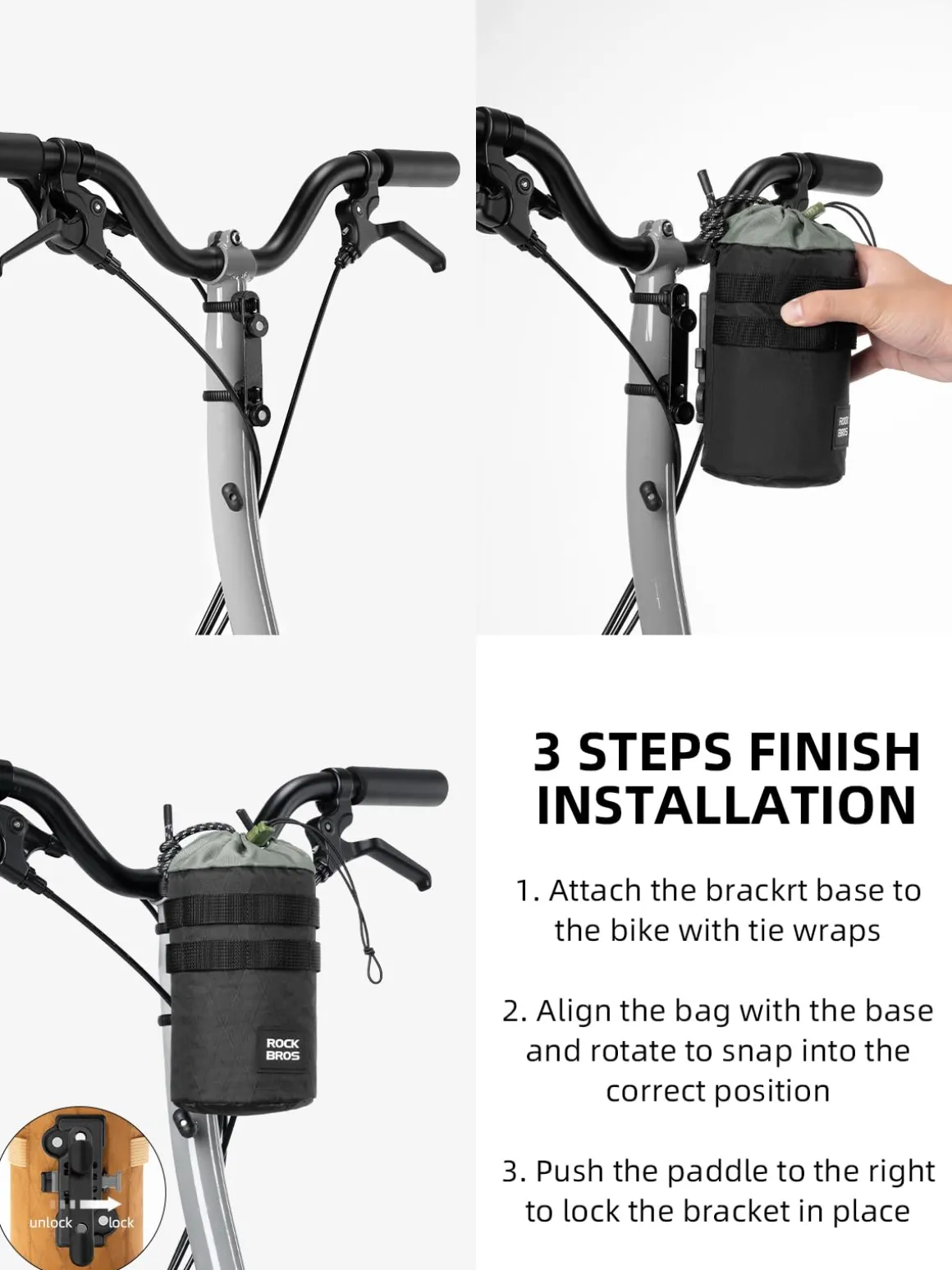 Bike Bottle Holder Magnetic 1.2L