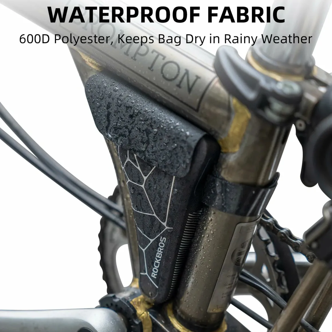Bike Frame Storage Bag, Waterproof Bicycle Triangle Pouch