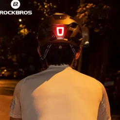 Bike Helmet Warning Tail Light USB