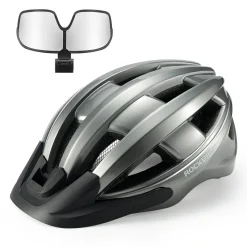 Bike Helmet with Photochromic Visor USB Rechargeable Tail Light