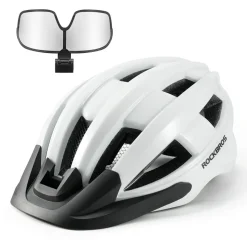 Bike Helmet with Photochromic Visor USB Rechargeable Tail Light
