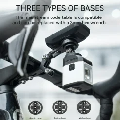 Bike Mount Extension Base for Bike Computer, Light & Action Camera