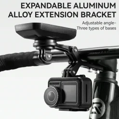 Bike Mount Extension Base for Bike Computer, Light & Action Camera