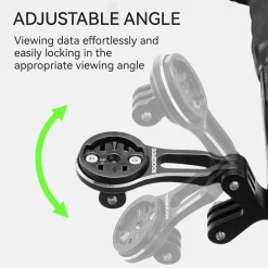 Bike Mount Extension Base for Bike Computer, Light & Action Camera