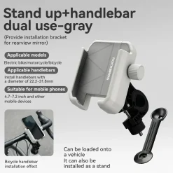 Bike Phone Holder Half Wrap Anti-Overload for 4.7-7.2''