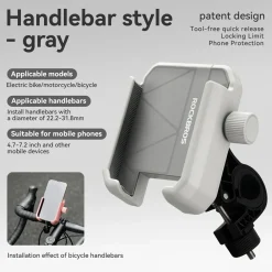 Bike Phone Holder Half Wrap Anti-Overload for 4.7-7.2''