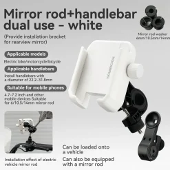 Bike Phone Holder Half Wrap Anti-Overload for 4.7-7.2''