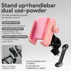 Bike Phone Holder Half Wrap Anti-Overload for 4.7-7.2''