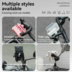Bike Phone Holder Half Wrap Anti-Overload for 4.7-7.2''
