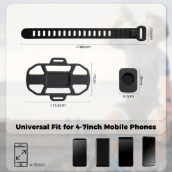 Bike Phone Mount Silicone Quick-Release