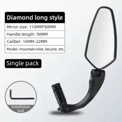 Bike Rear View Mirror 360 Rotatable 1pc