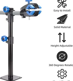 Bike Repair Stand Wall Workbench Mount Rack Height Adjustable