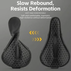 Bike Seat Cover 3D Printed Shock Absorption Cushion Pad