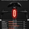 Bluetooth Lock Light Brake Sense Diurnal Light