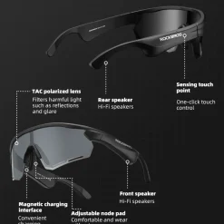Bluetooth Polarized Cycling Sunglasses with Speakers
