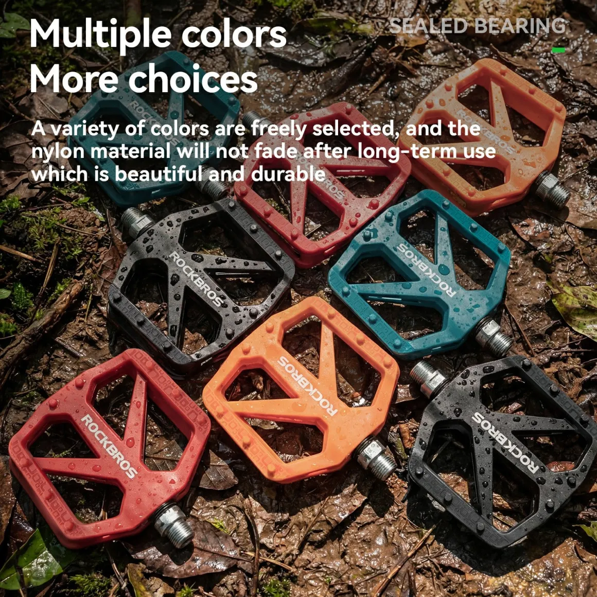 BP2602 Wide Platform Nylon Bike Pedals