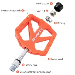 BP2602 Wide Platform Nylon Bike Pedals
