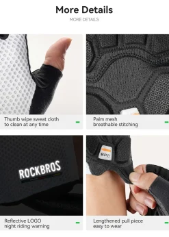 Breathable Anti-Slip Half Finger Cycling Gloves | ROAD TO SKY
