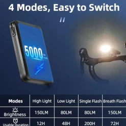 Built-in Power Bank 150LM USB