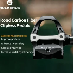 Carbon Fiber SPD Clipless Pedals for Road Bikes 9/16''