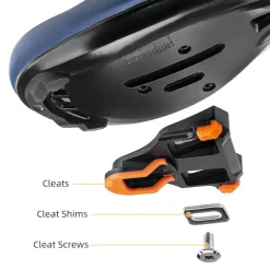 Carbon Fiber SPD Clipless Pedals for Road Bikes 9/16''