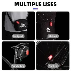 Clip-On Tail Light 3 Lighting Modes