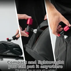 CO2 Bike Tire Inflator with Pressure Gauge for Presta & Schrader Valves