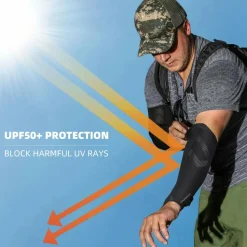 Cooling Arm Sleeves Wide Anti-Slip Band