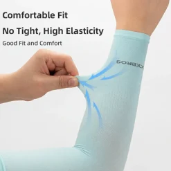 Cooling Ice Silk Arm Sleeves Breathable UV Protection