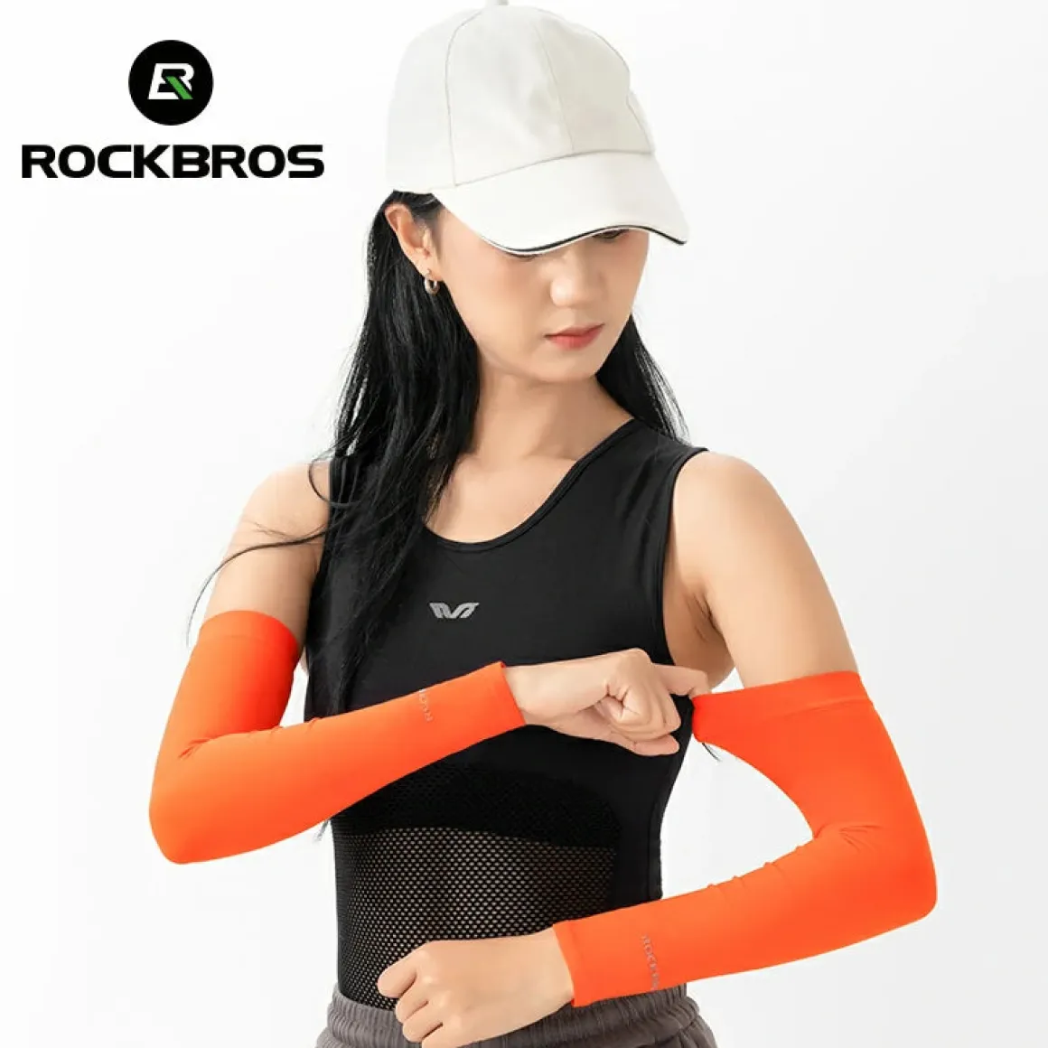 Cooling Ice Silk Arm Sleeves Breathable UV Protection